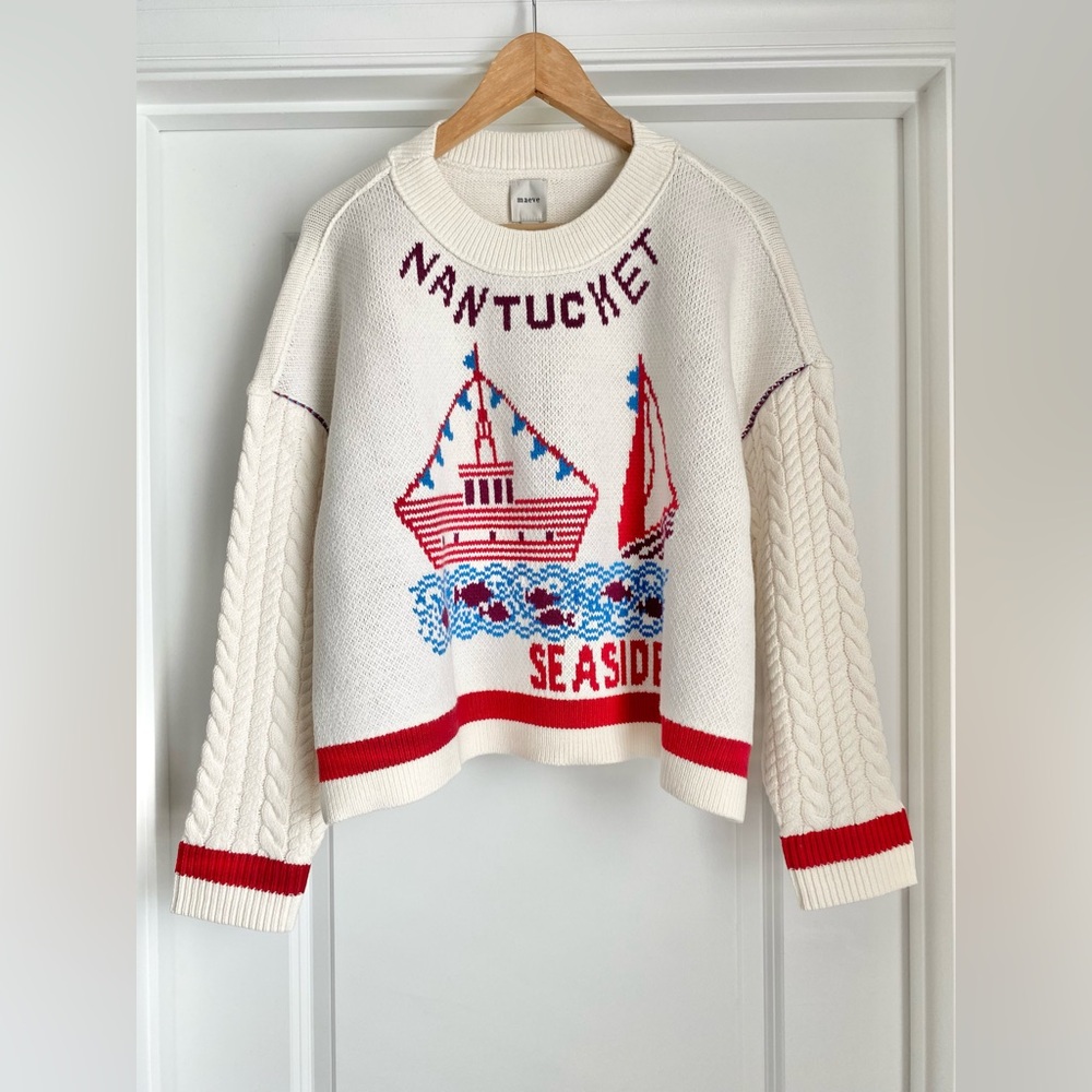 Anthropologie Maeve Nantucket New England Sweater - NWT - Picture 5 of 7